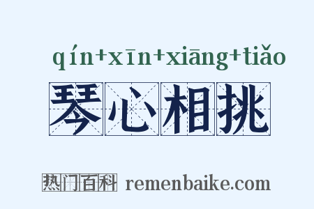 琴心相挑是什么意思的图片